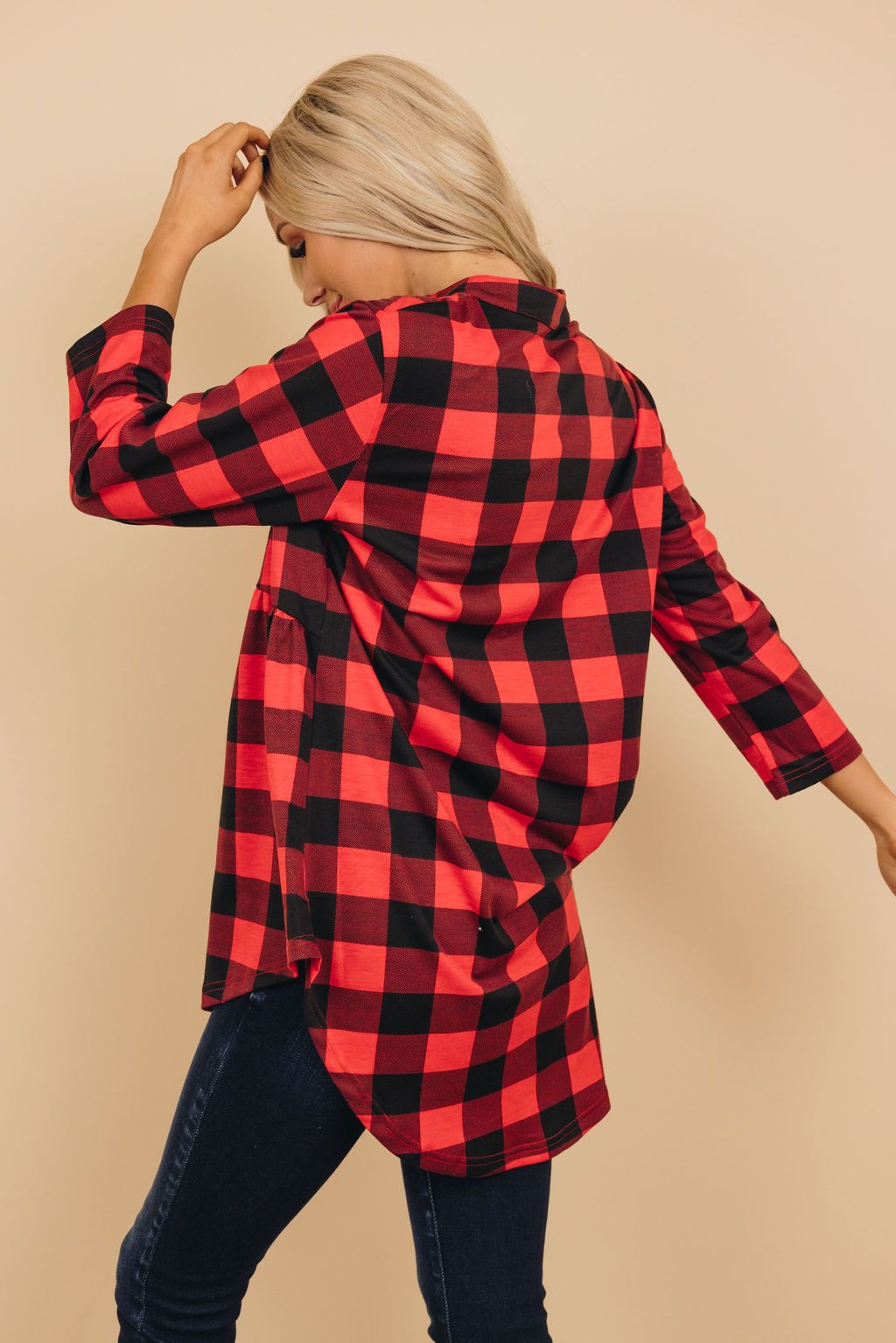Extrovert Plaid Tunic