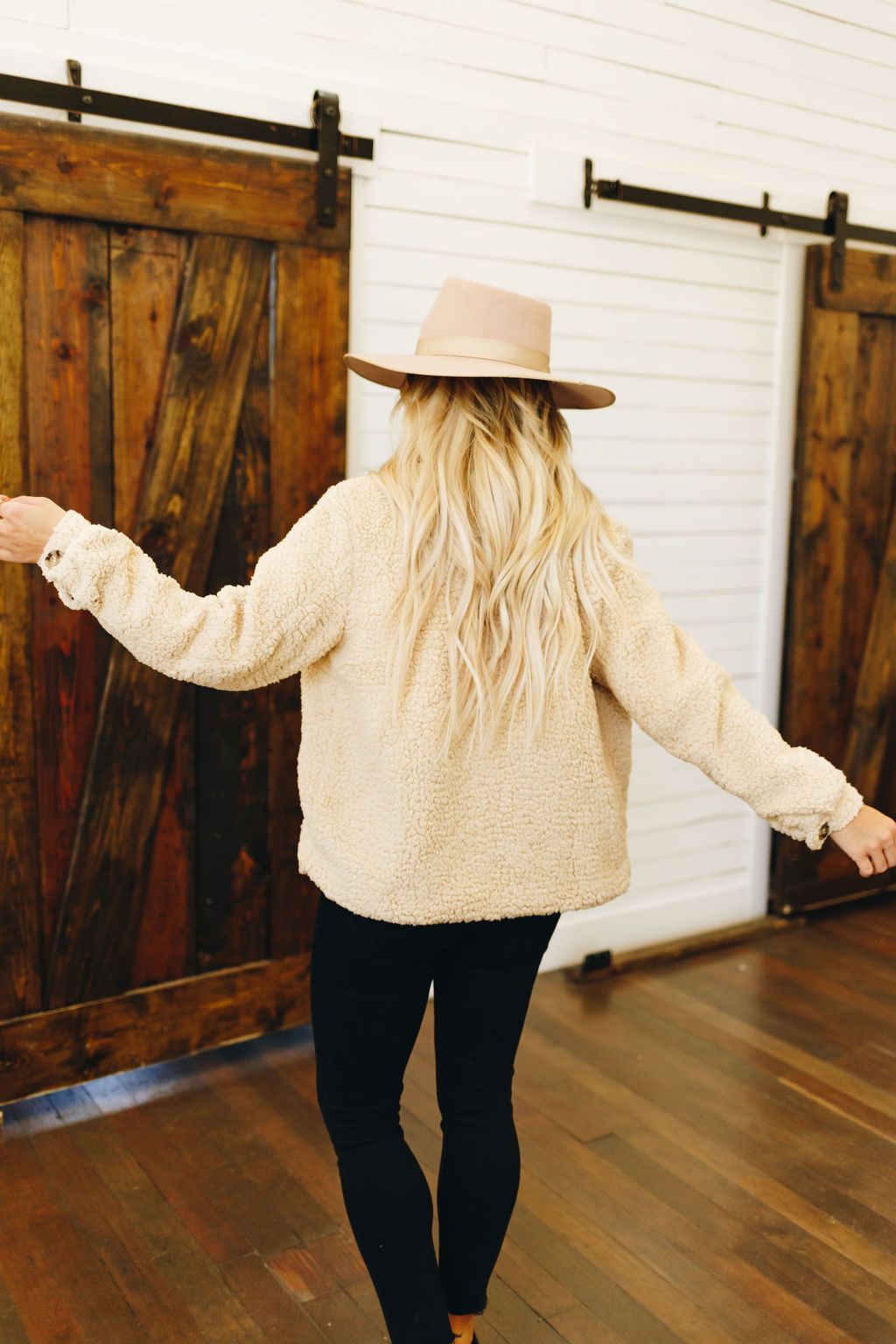 Let Me Be Sherpa Crop Jacket