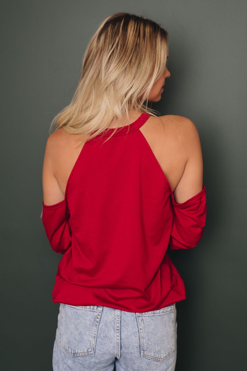 Gilbert Open Shoulder Long Sleeve Tee