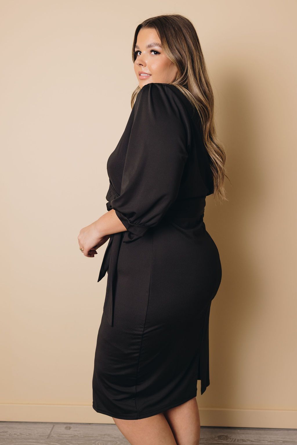 Plus Size - Velma Wrap Midi Dress