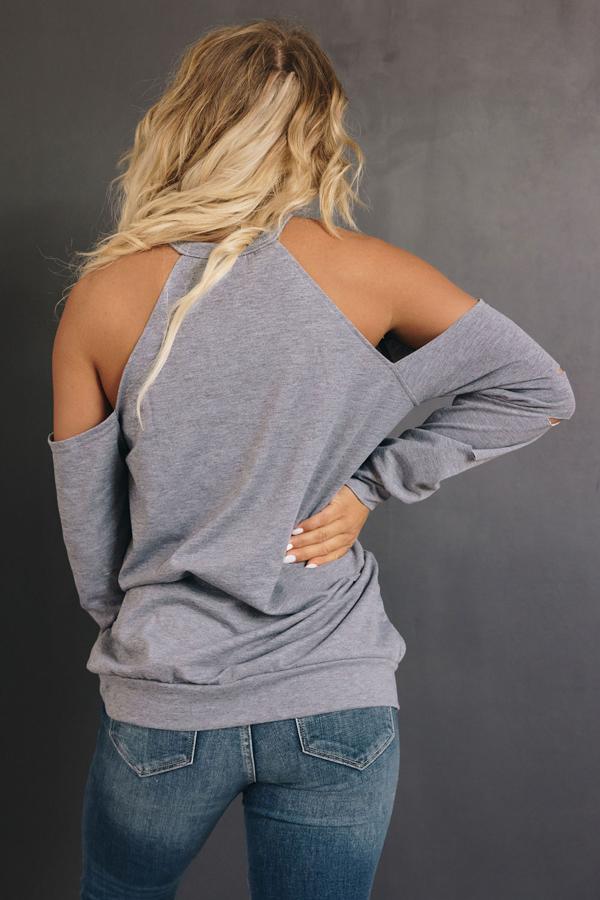 Gilbert Open Shoulder Long Sleeve Tee