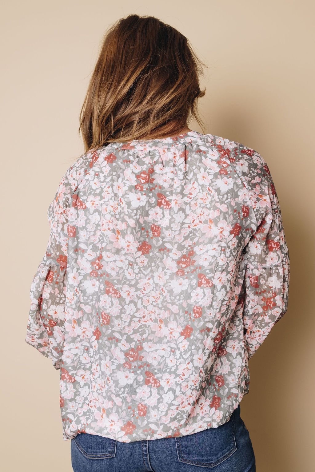 Anna Floral Long Sleeve Top