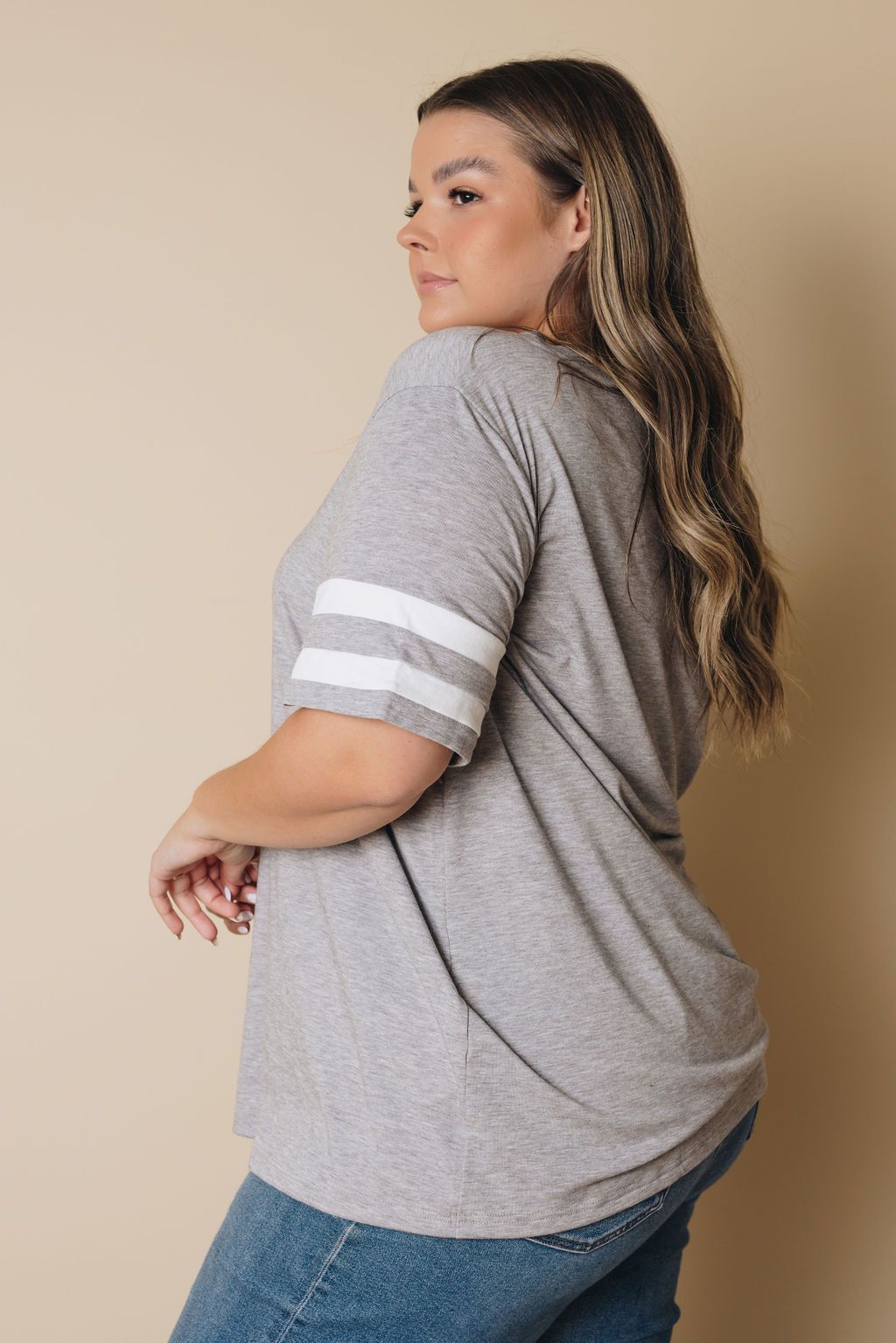 Plus Size - Prim Striped Tee