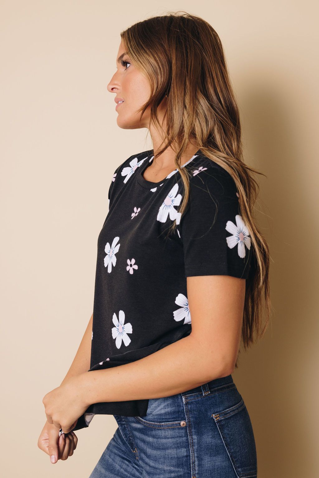 Aisha Short Sleeve Floral Tee