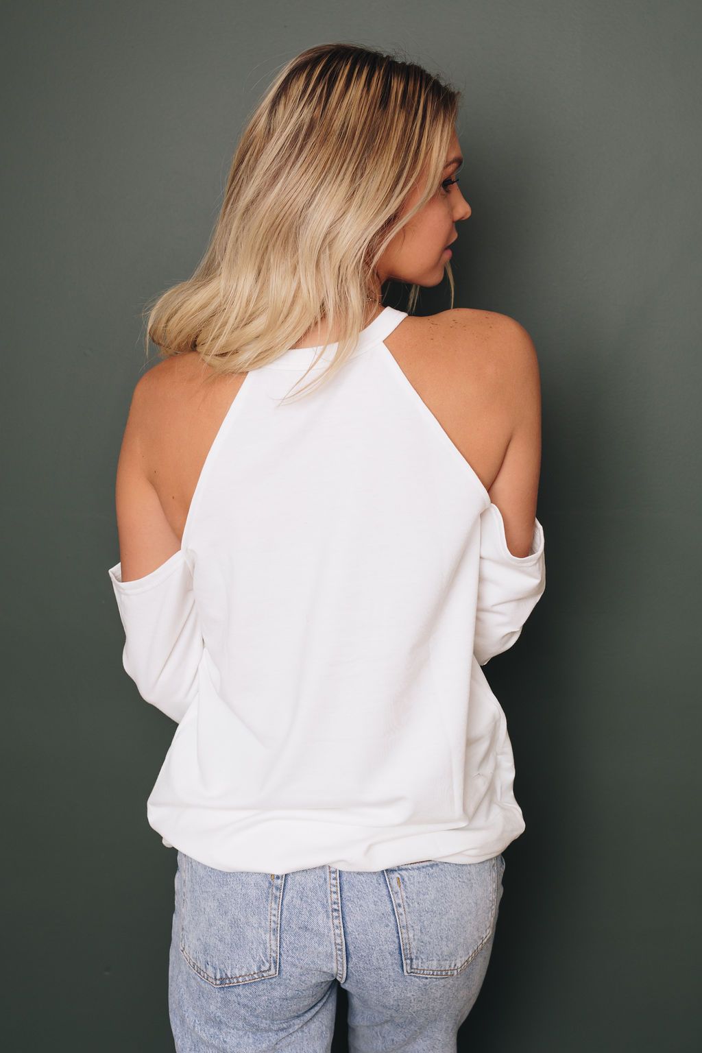 Gilbert Open Shoulder Long Sleeve Tee