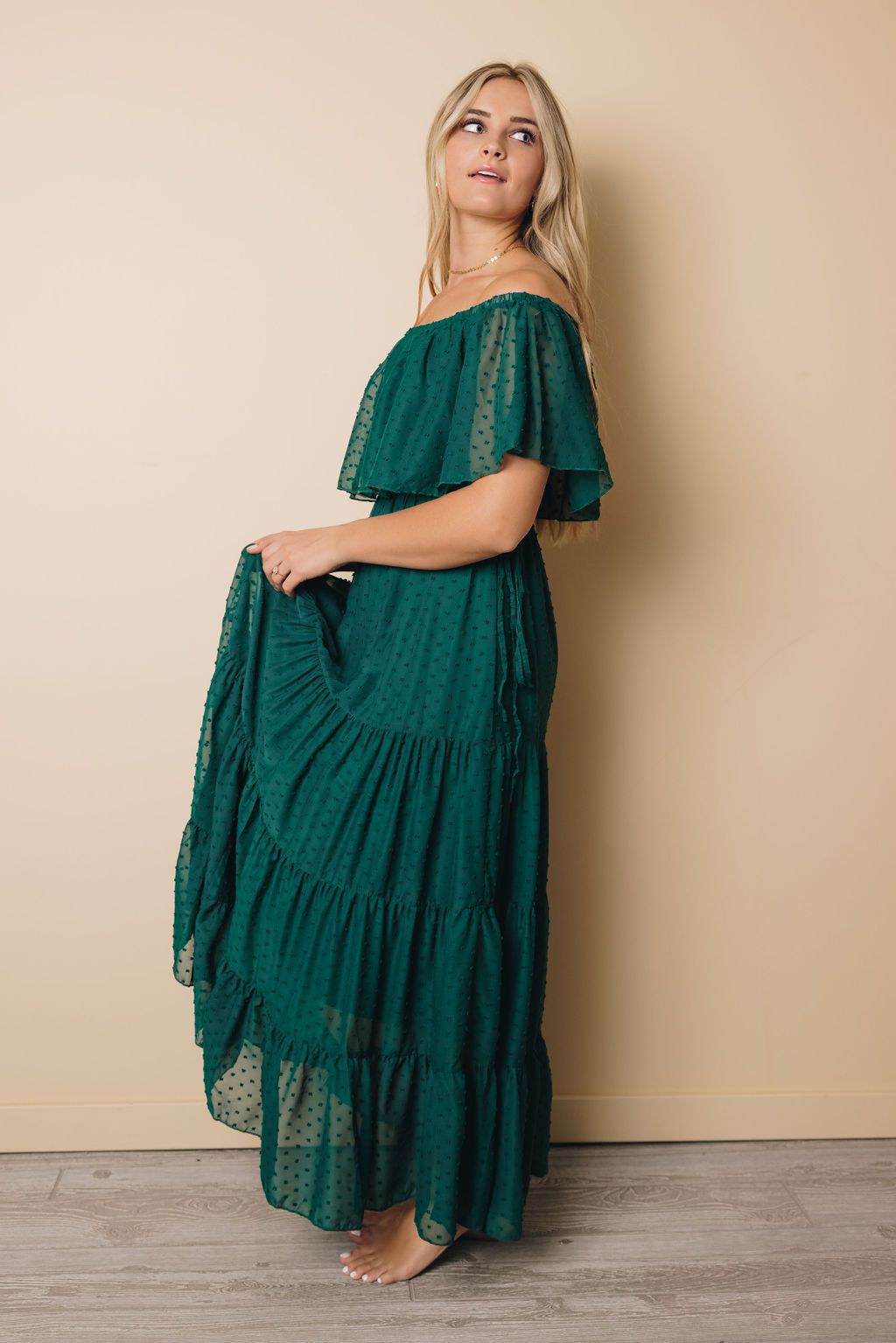 Macy Off Shoulder Maxi Dress