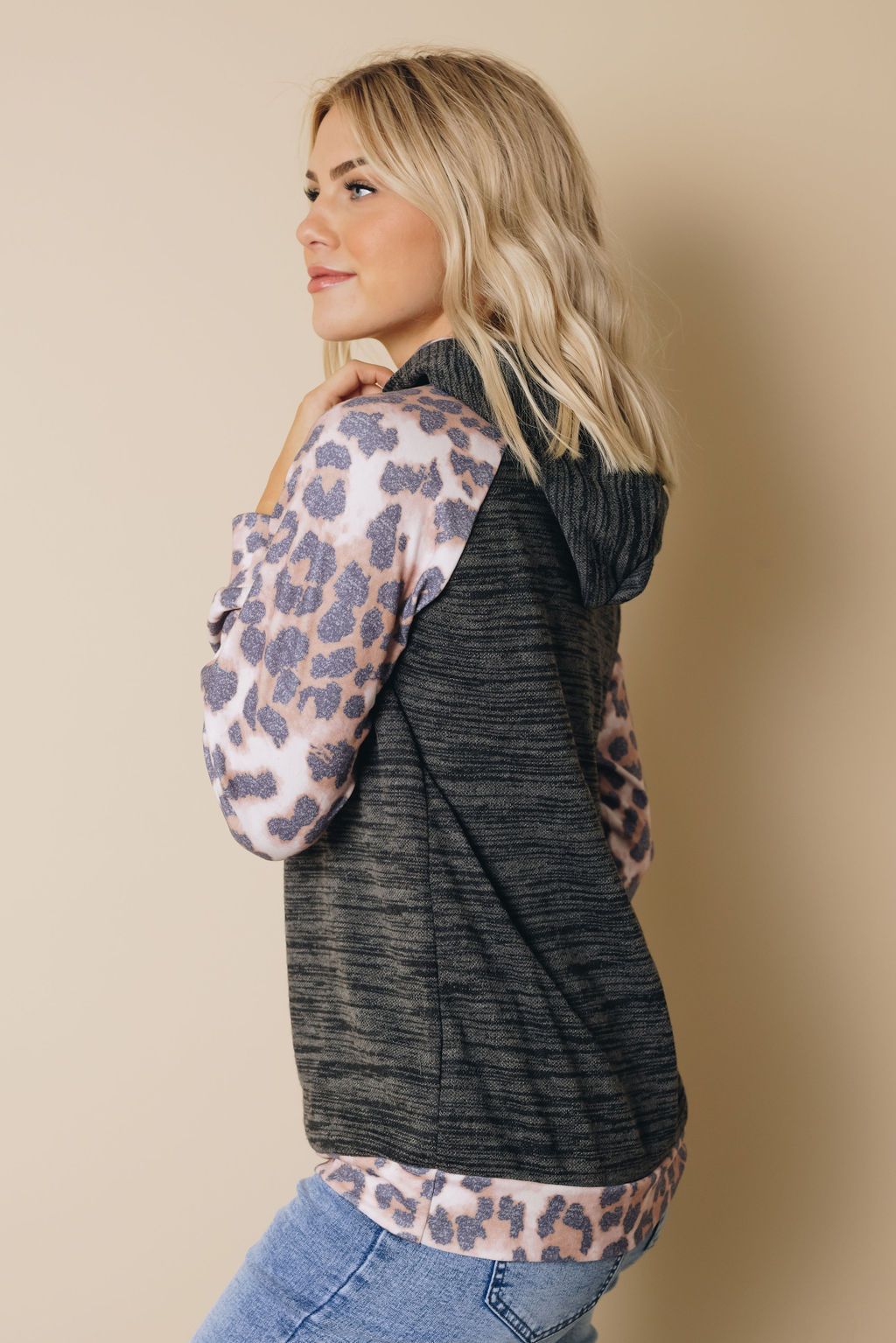 Brushed Leopard Hoodie