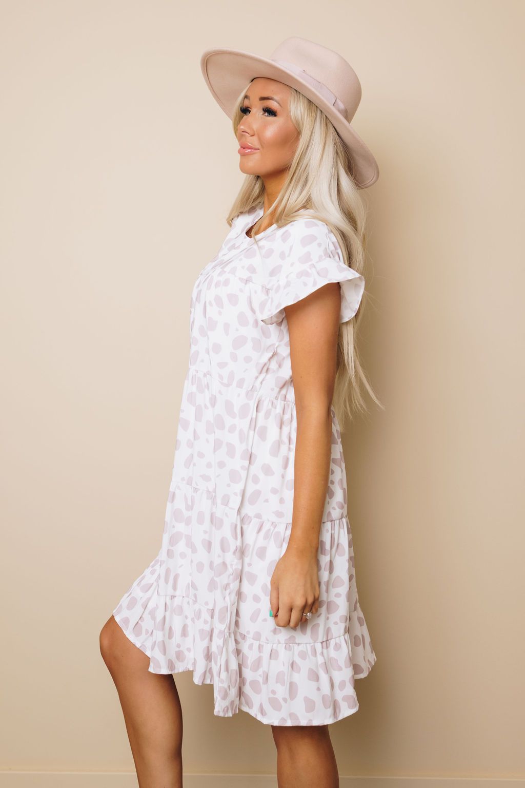 Zoe Leopard Ruffle Dress