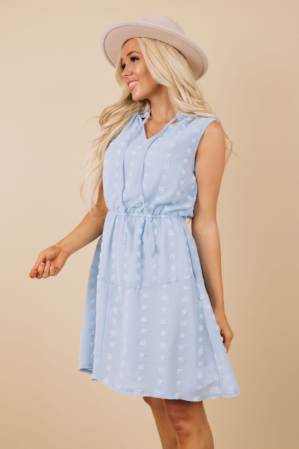 Nissa Pom Pom Mini Dress