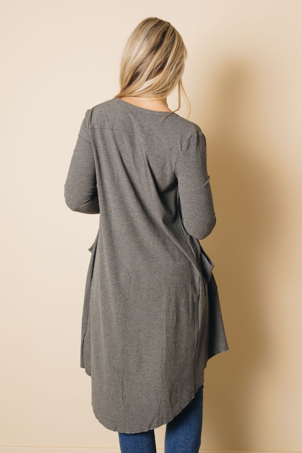 Easy Living High Low Ribbed Cardigan