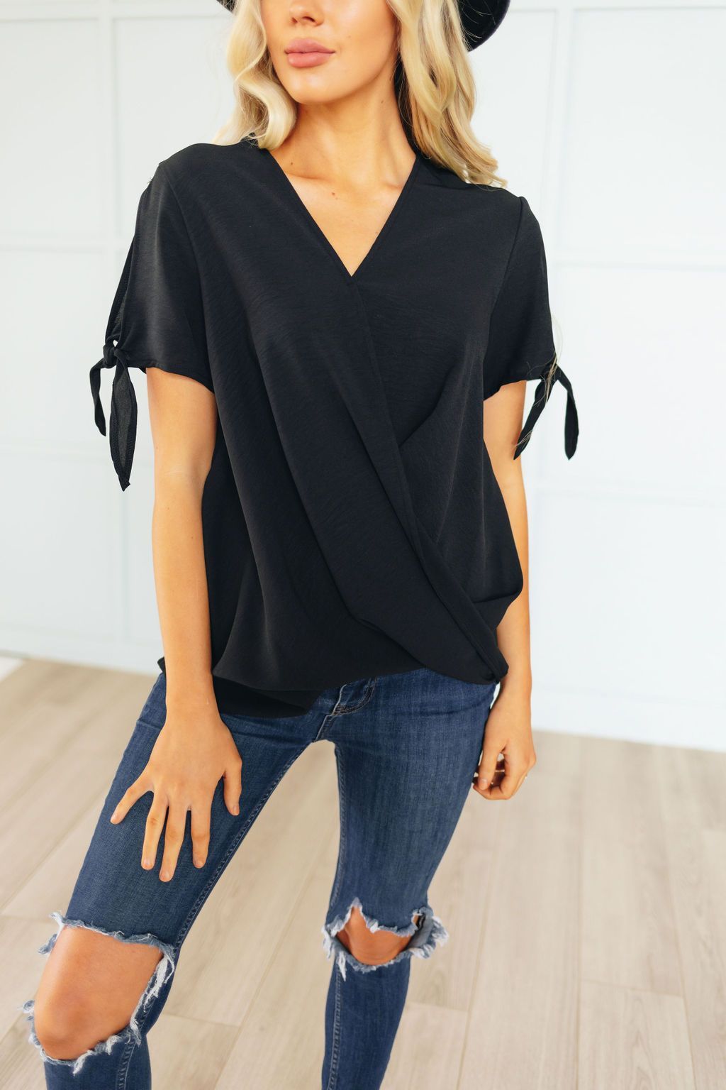 Martha Wrap Tie Top
