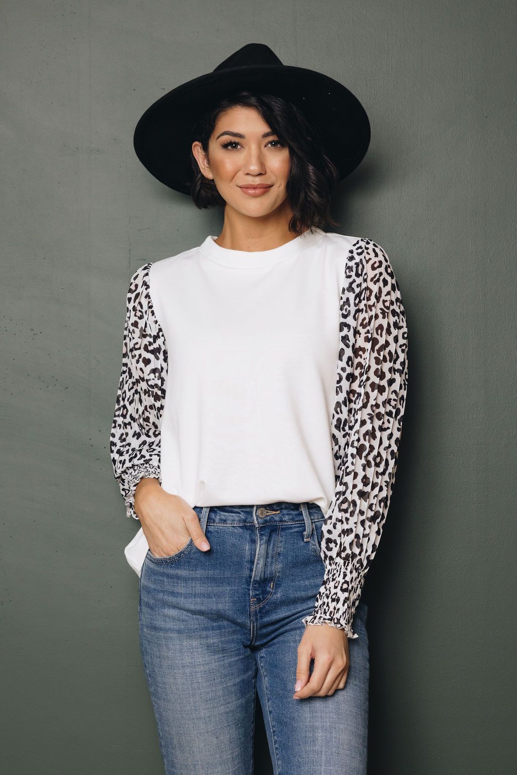 Valerie Leopard Top