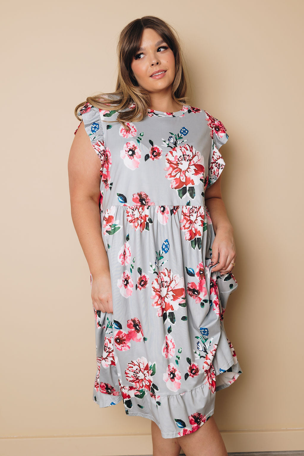 Plus Size Mackenzie Floral Dress