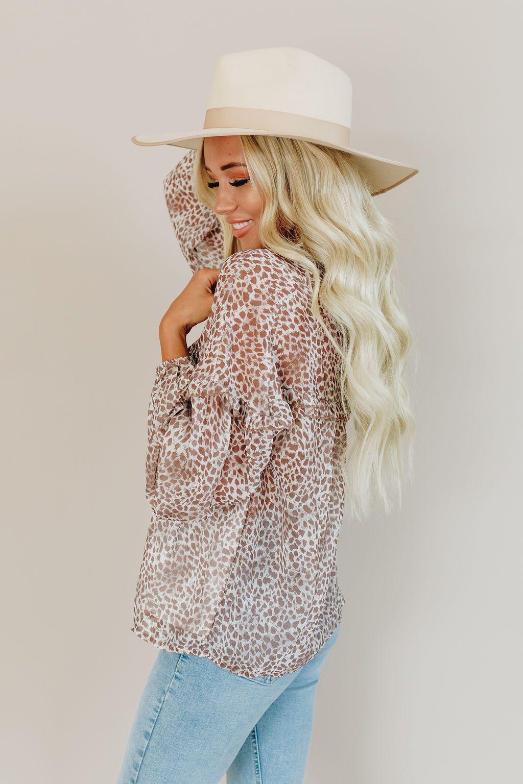 Mallory Patterned Tie Top