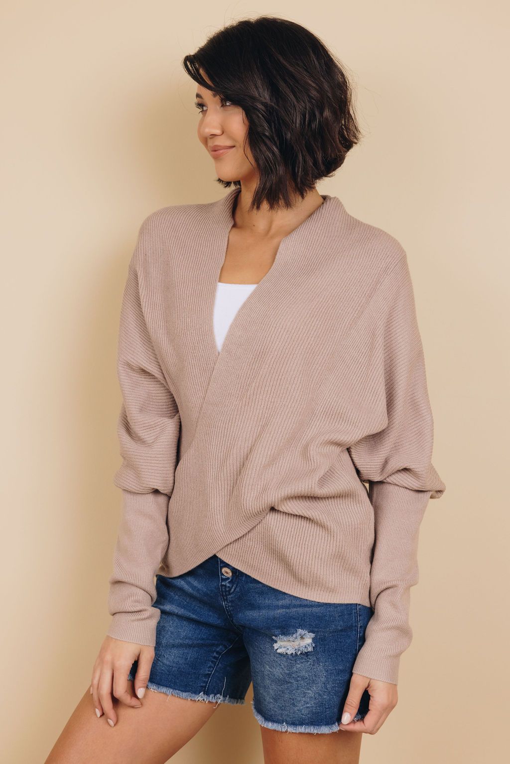 So Good Drape Knit Sweater