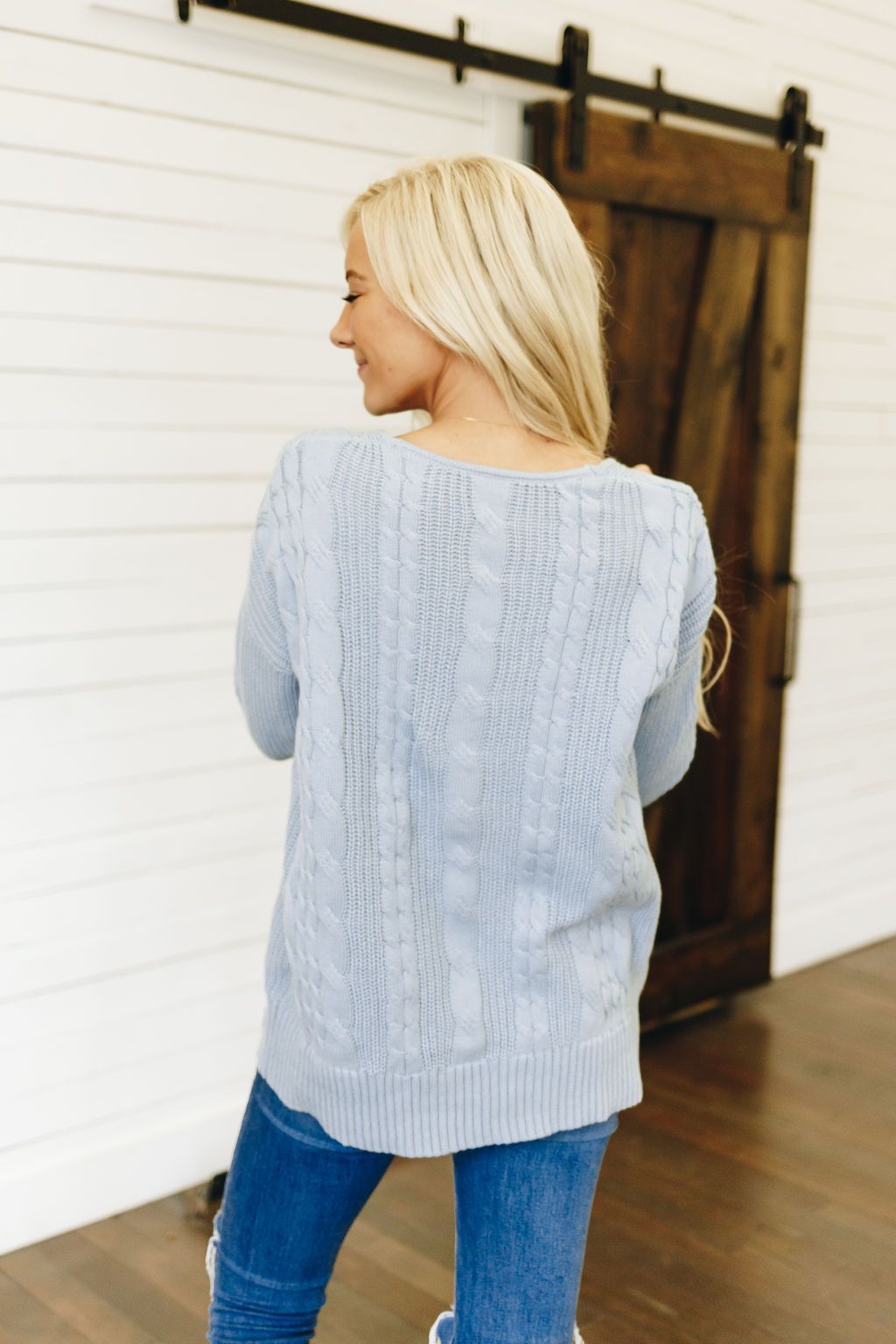 Its A Vibe Cable Knit Sweater