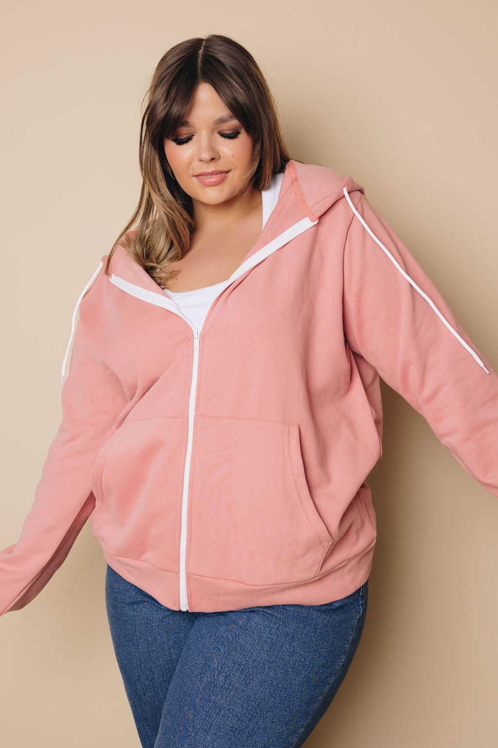 Plus Size - Jasmine Zip- Up Jacket