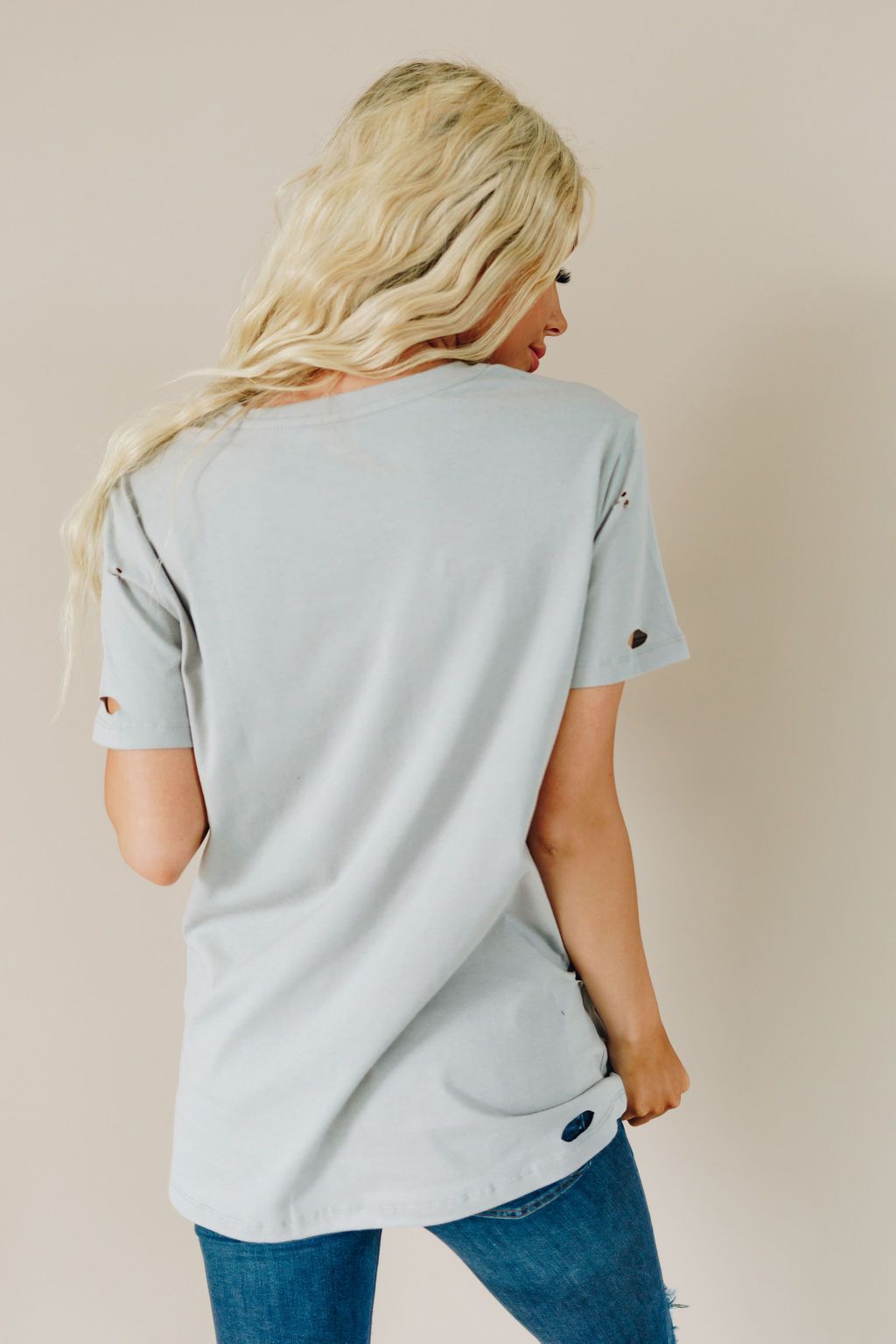 Cassie Distressed Tee