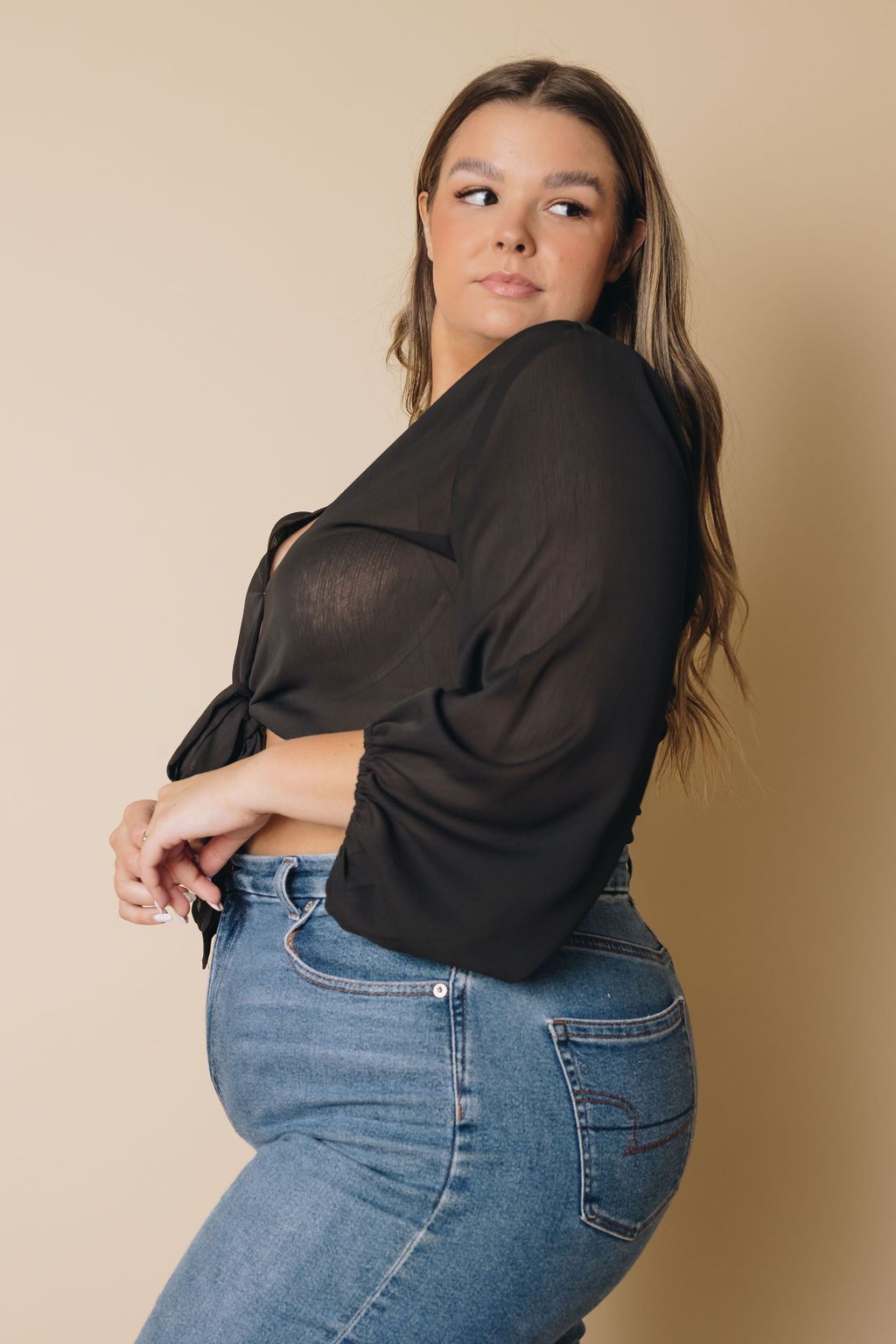 Plus Size - Gaines Wrap Top