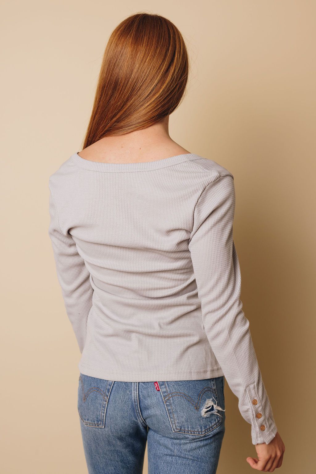 Novell Button Long Sleeve Top