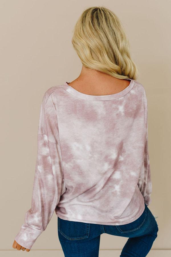 Clear The Way Patterned Pullover Top