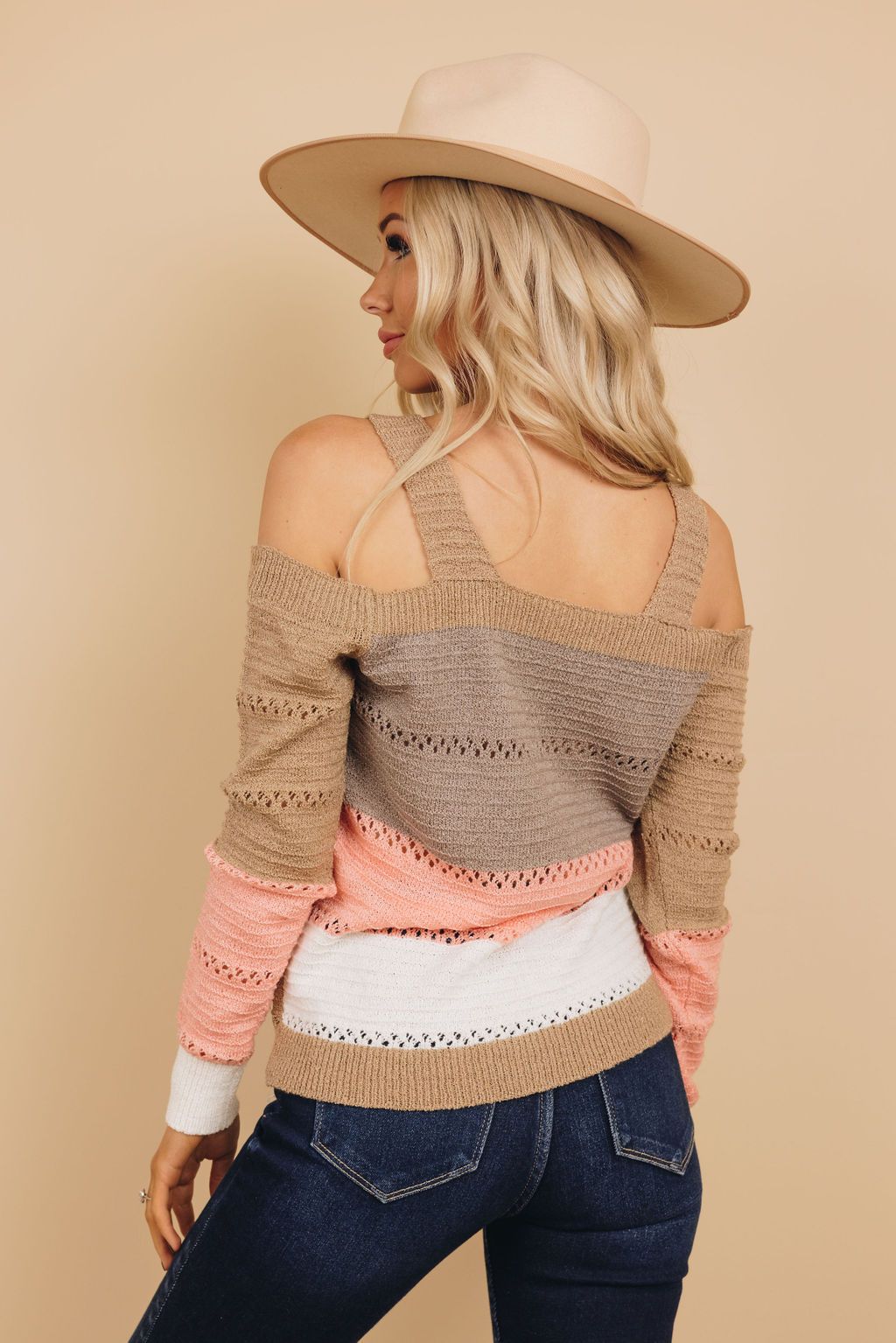 Isla Cold Shoulder Sweater