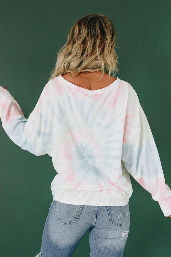 Clear The Way Patterned Pullover Top