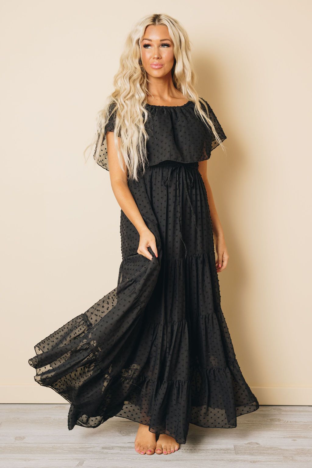 Macy Off Shoulder Maxi Dress