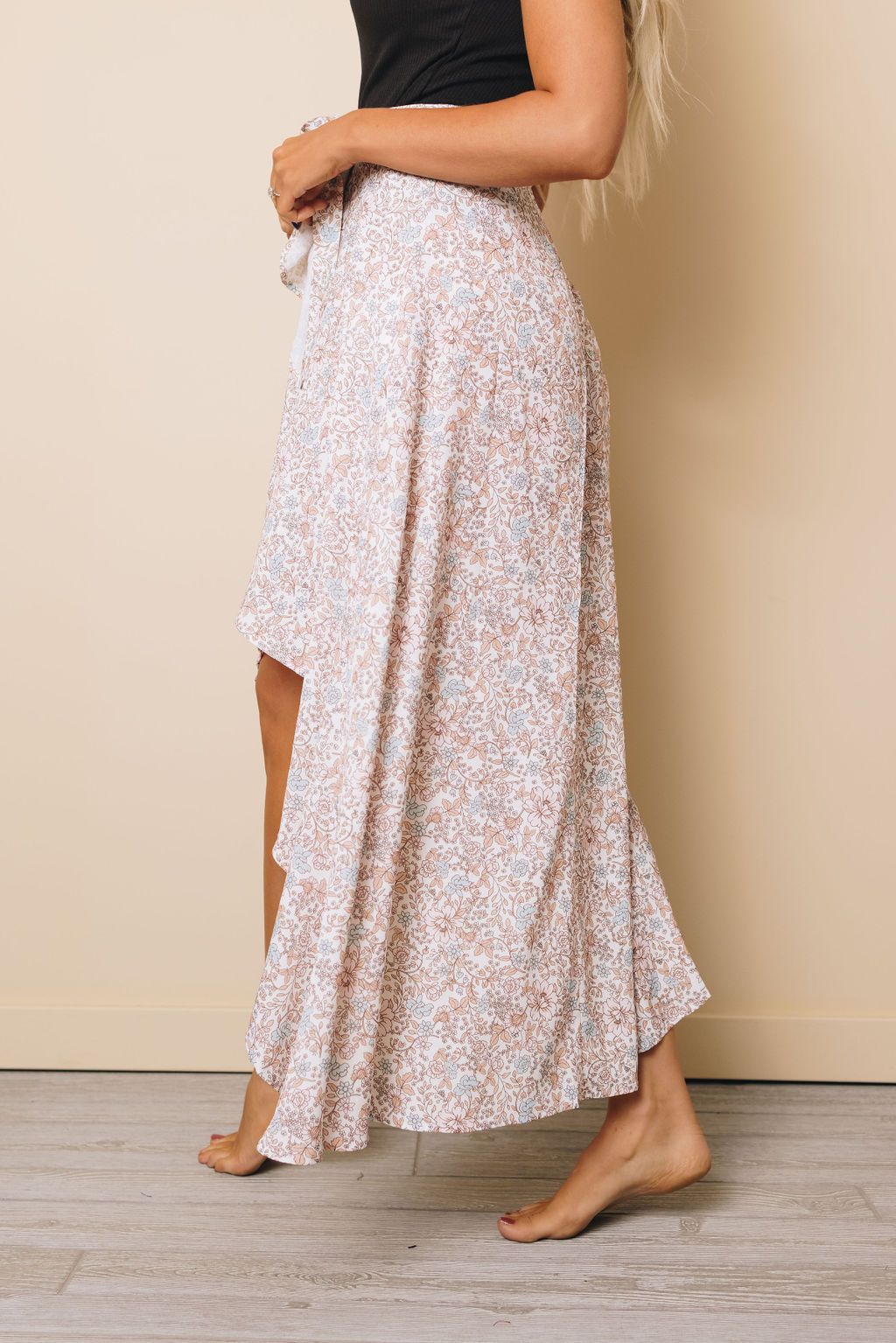 Shelly Ruffle Floral Skirt