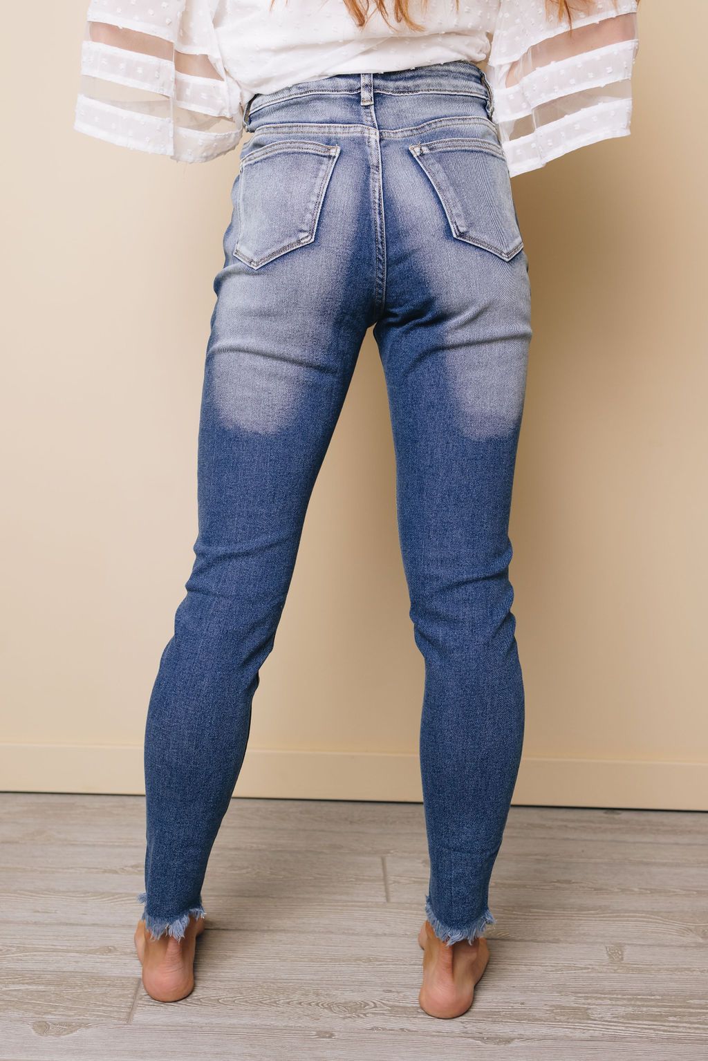 Cora High Rise Distressed Skinny Jeans