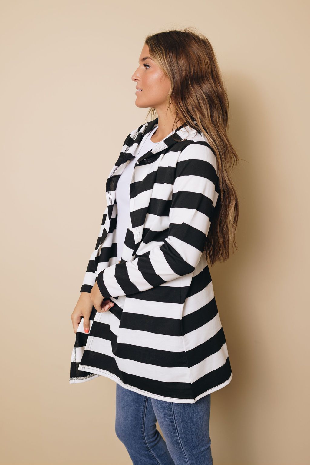 Willow Long Sleeve Stripe Cardigan