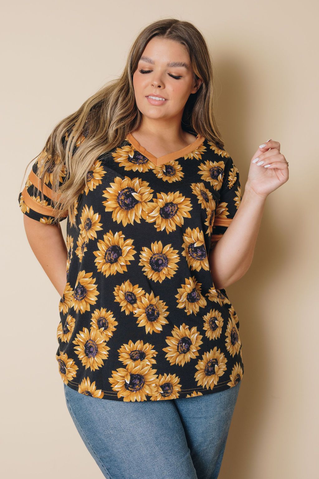 Plus Size - Hariis Patterned Tee