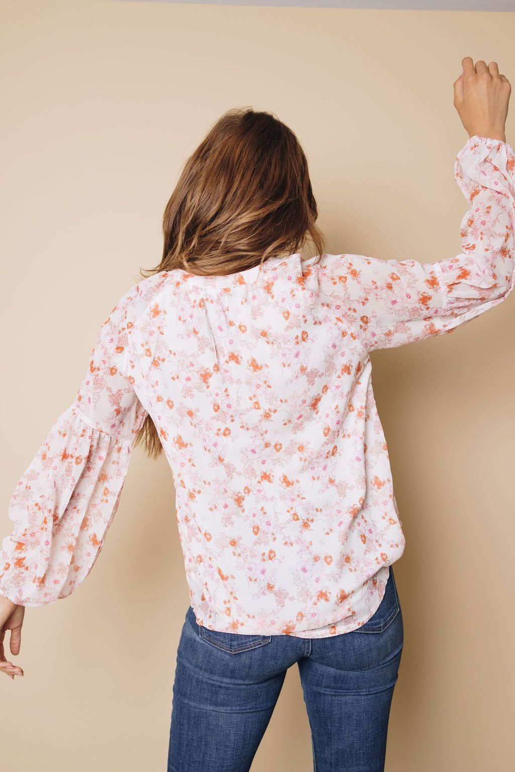 Anna Floral Long Sleeve Top