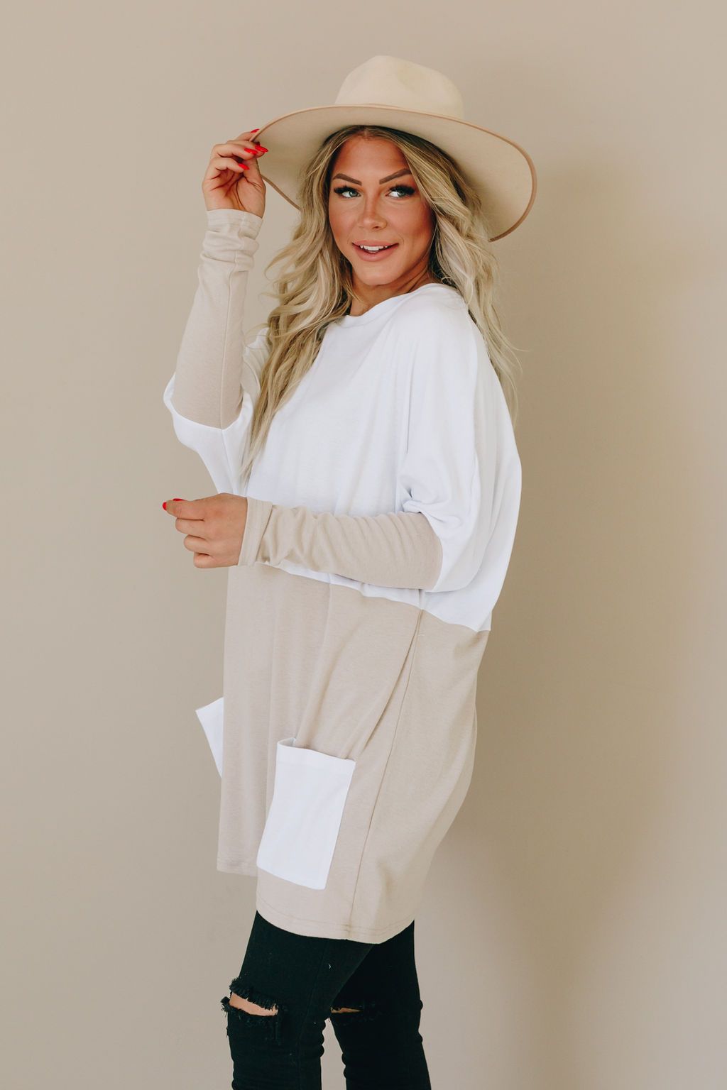 Big Dreams Colorblock Pocket Tunic