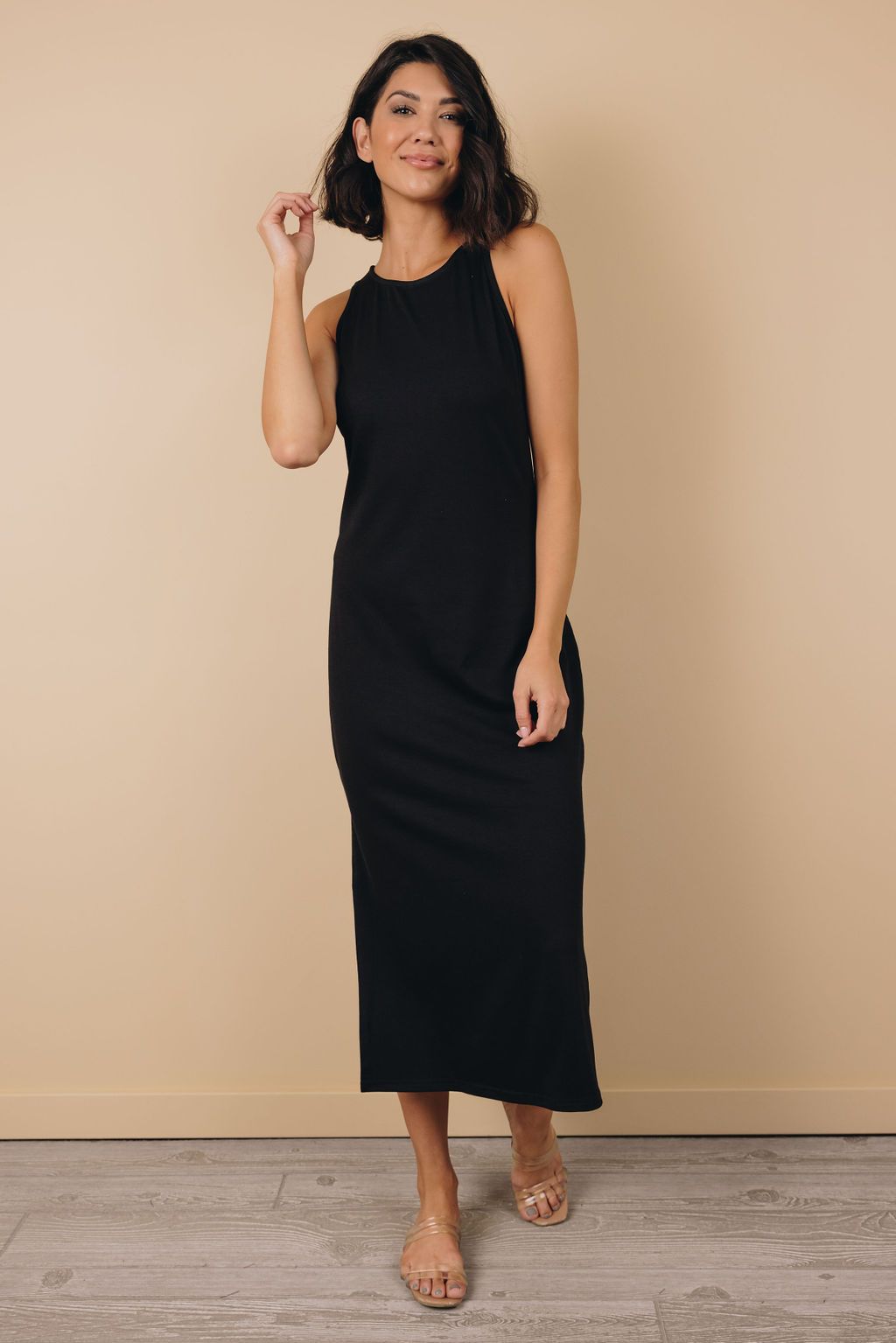 Save Me Side Slit Midi Dress