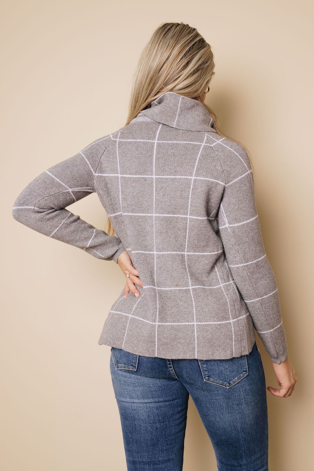 Mix It Up Plaid Turtleneck