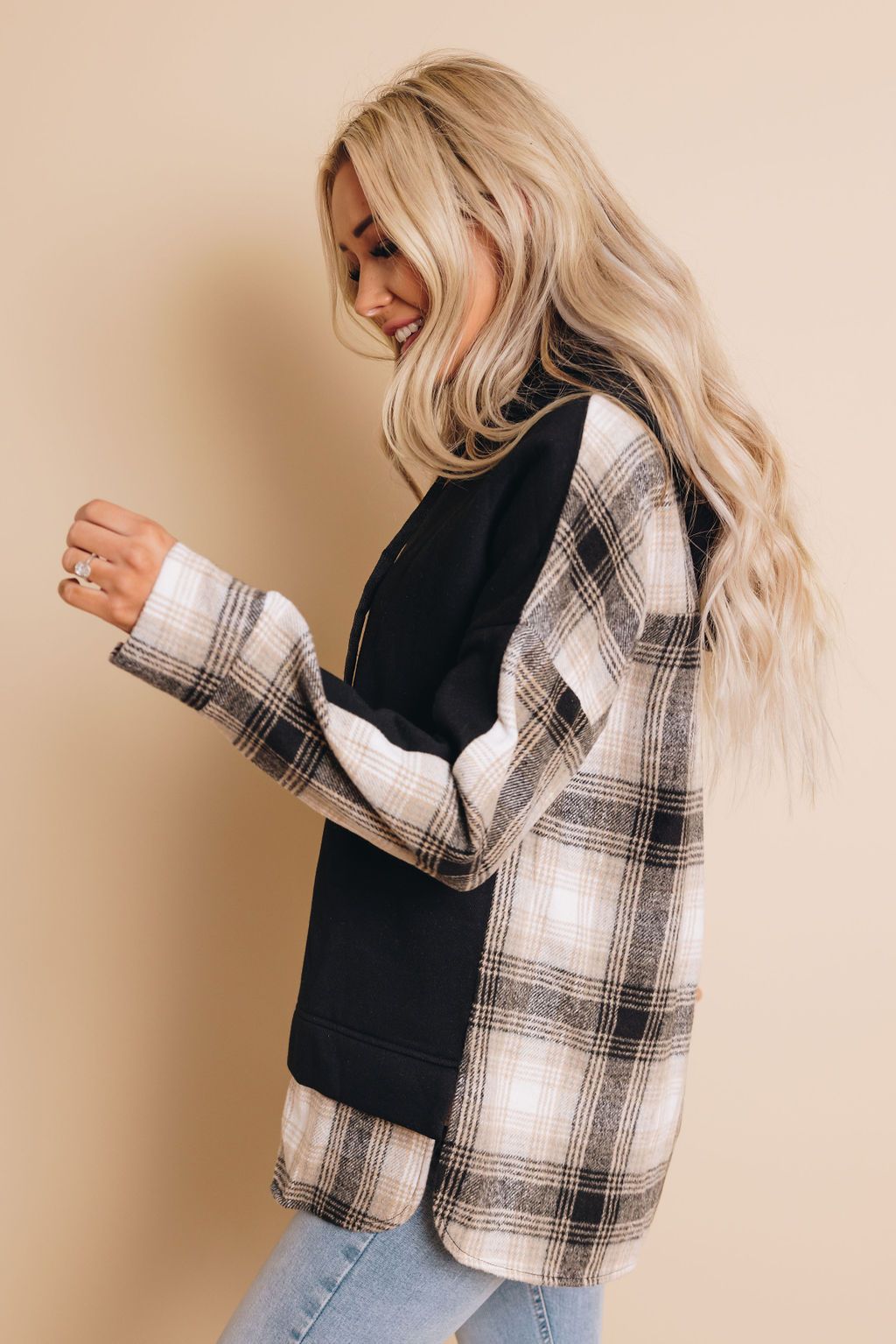 Justice Plaid Hoodie