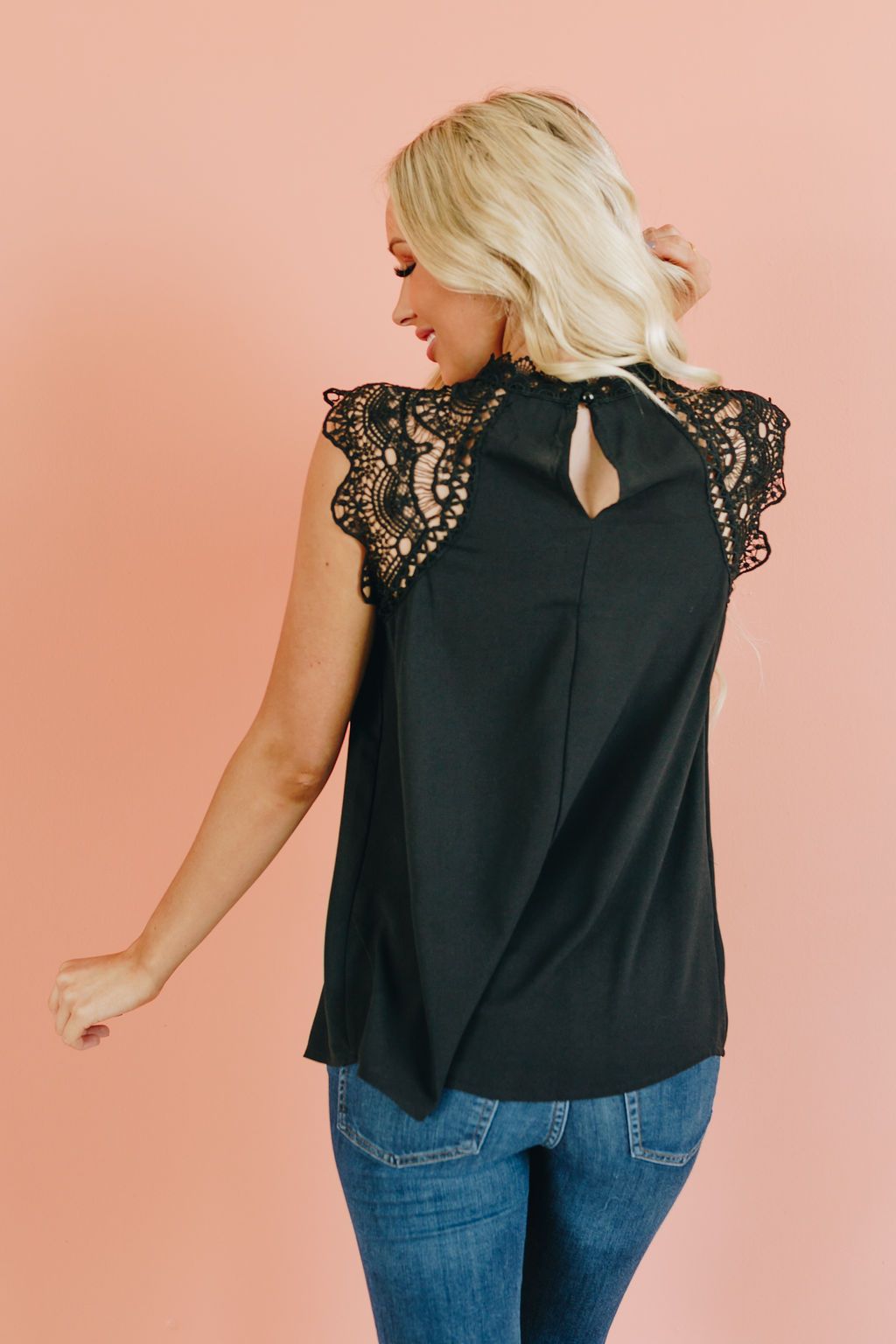 Life of Lace Pleated Top