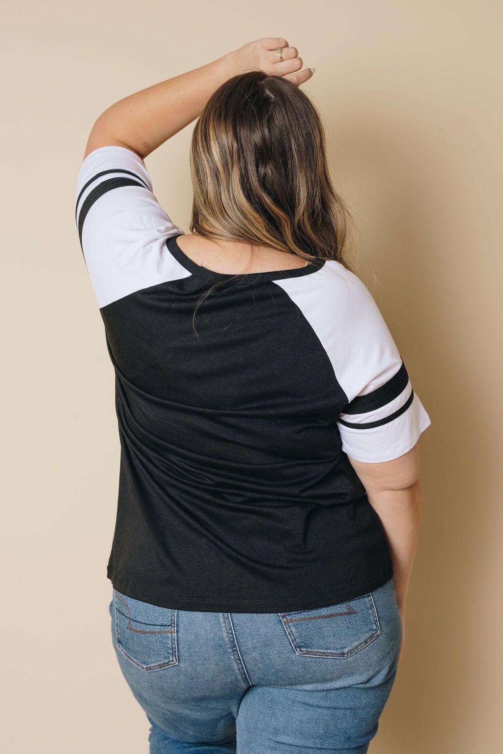 Plus Size - Bailey Crisscross Neck Tee