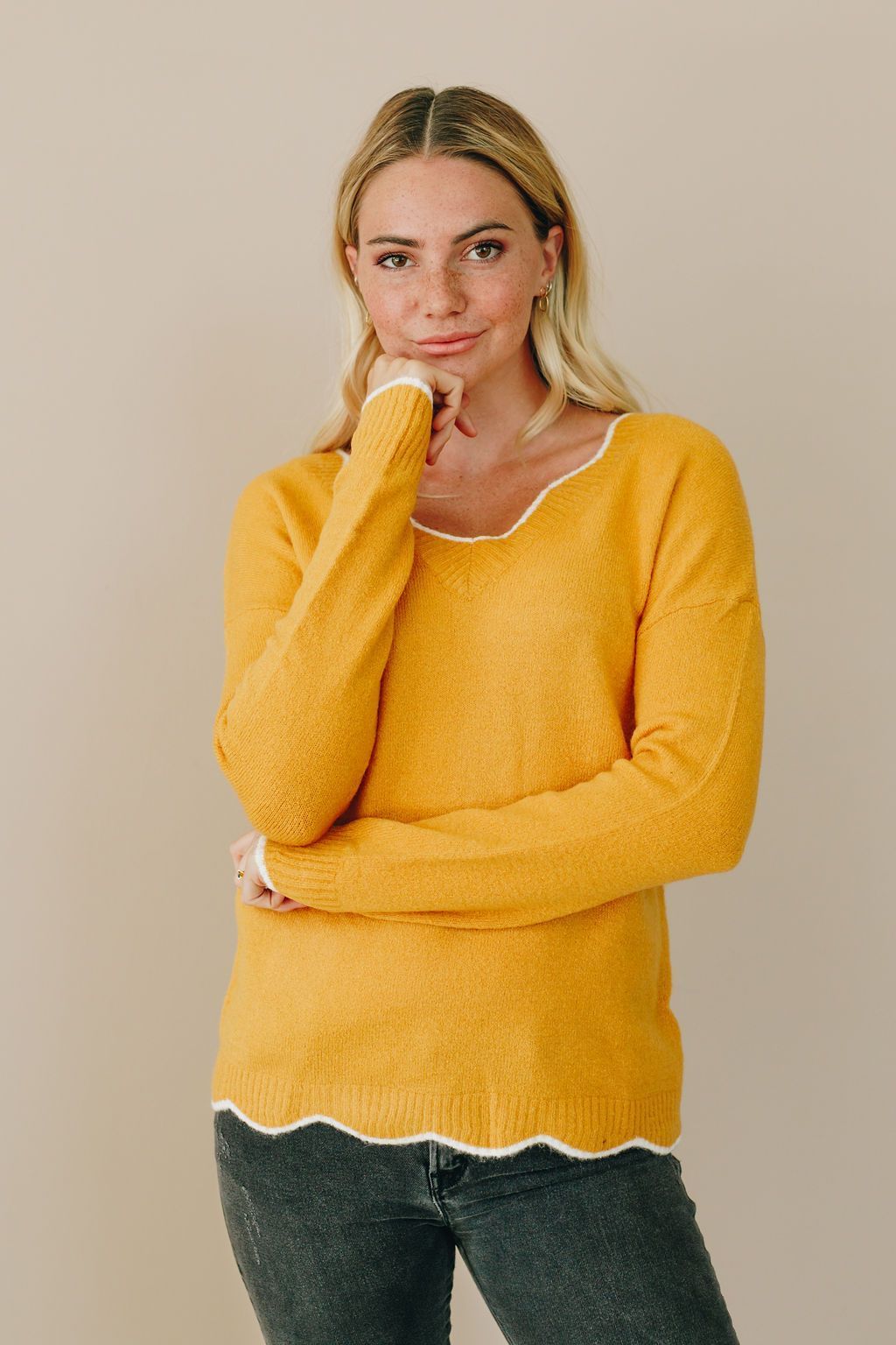 Salty Sea Scallop Sweater