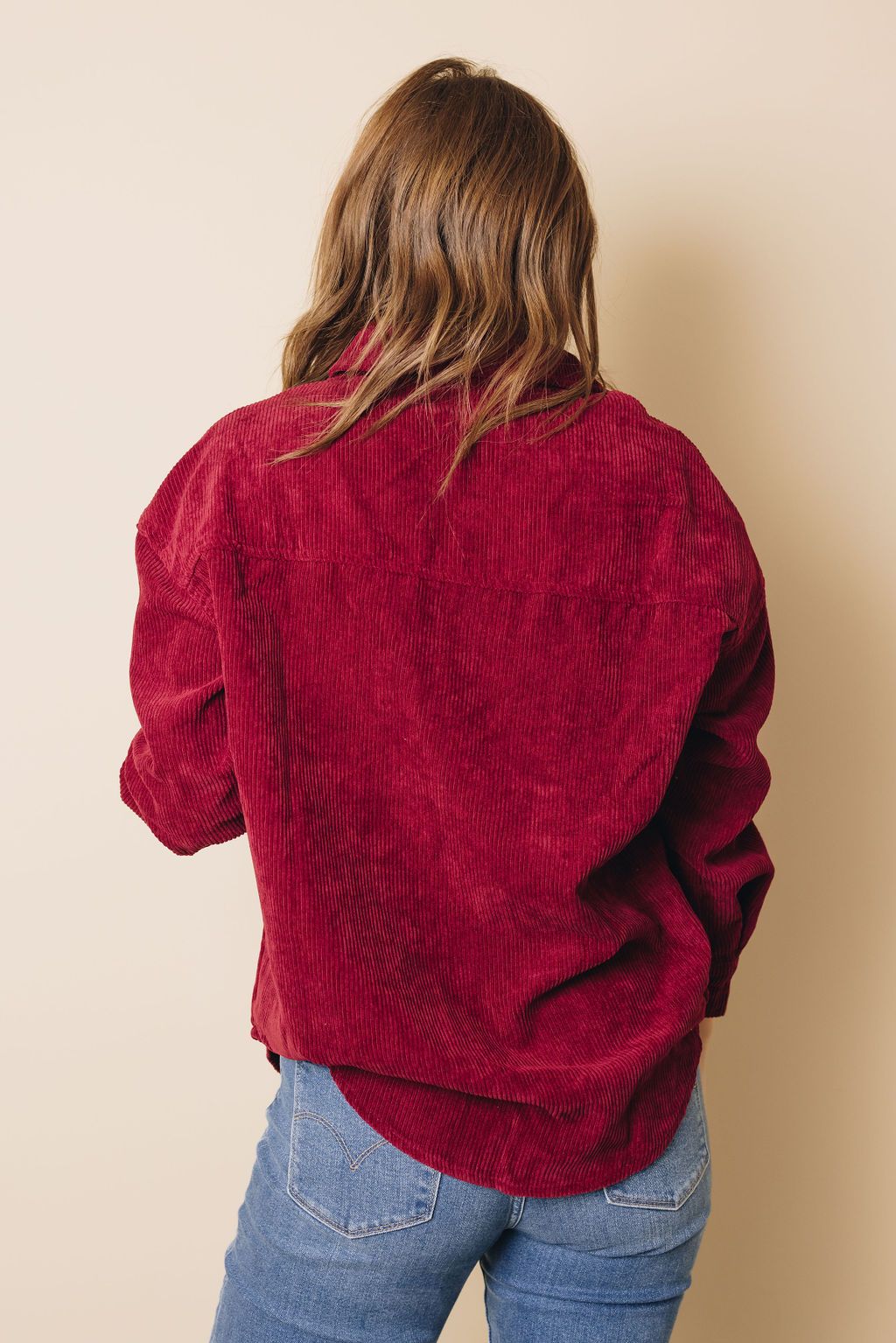 Hippen Corduroy Button Down Top