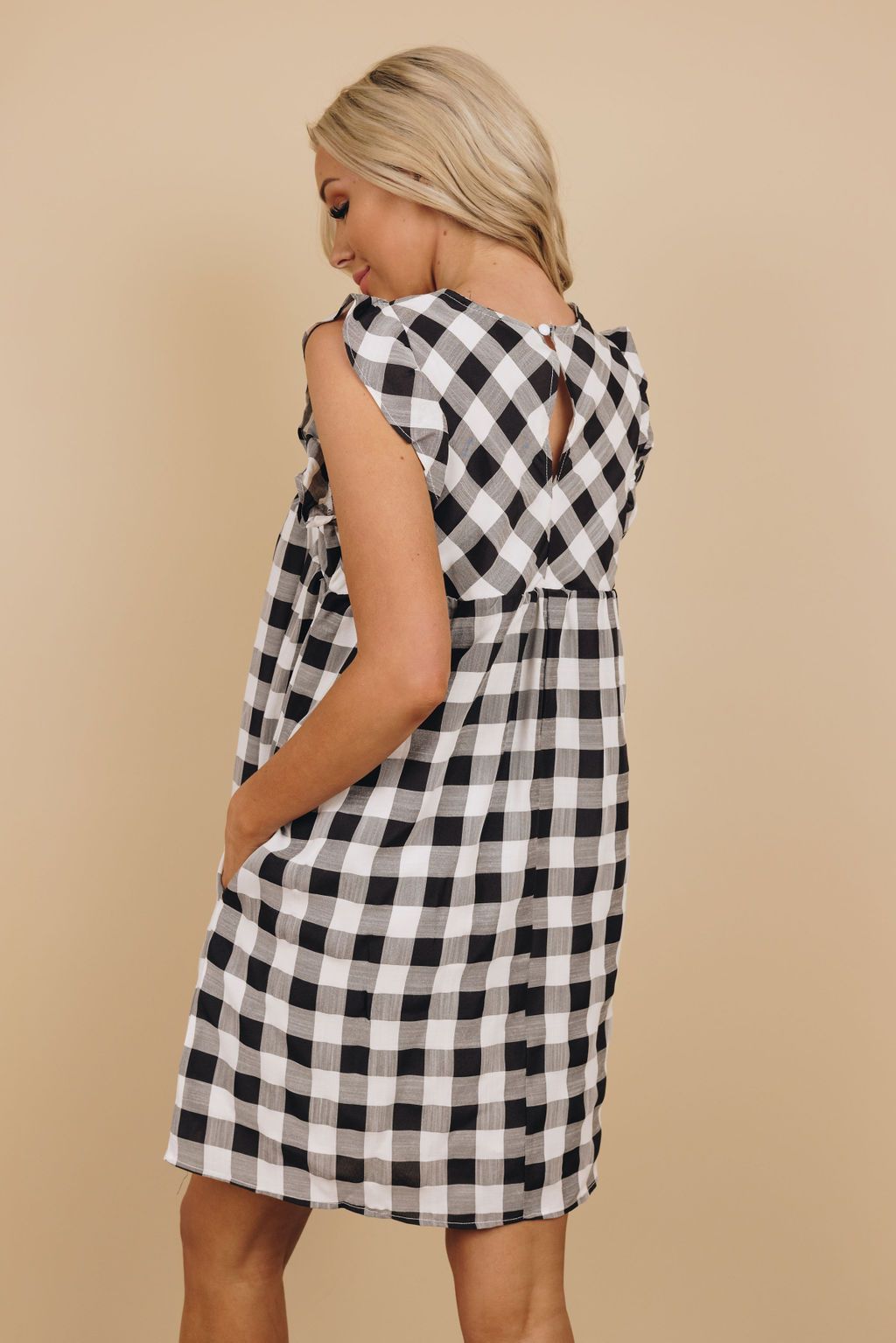 Kenny Plaid Ruffle Dress
