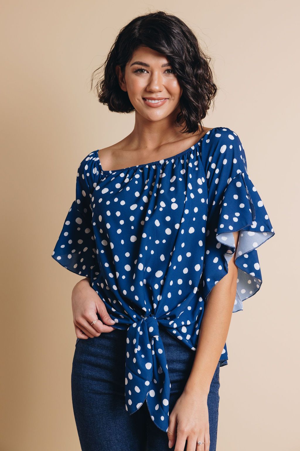 Home Bound Polka Dot Top