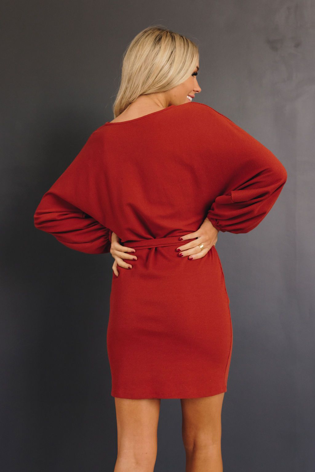 Dynamite Ribbed Sweater Dress