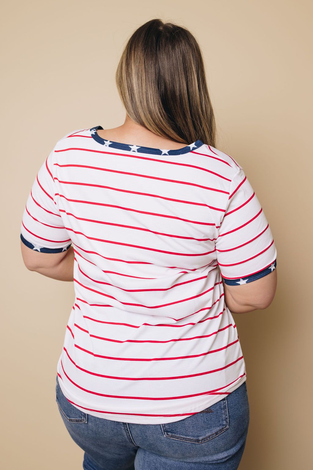 Plus Size - Merica' Flag Tee