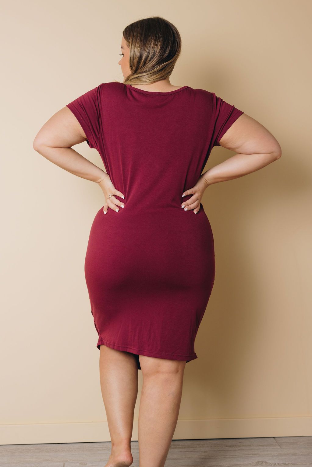Plus Size - Kinley Drawstring Ruched Dress