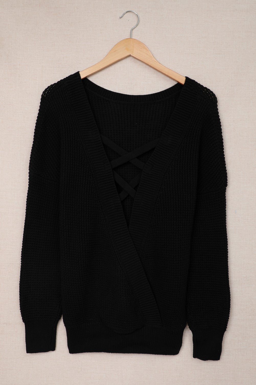 Its Knit to Be Cross Back Sweater