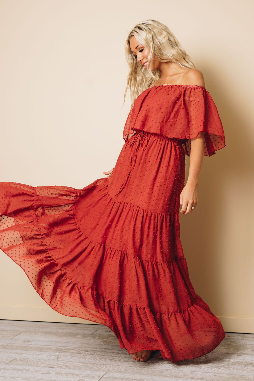 Macy Off Shoulder Maxi Dress