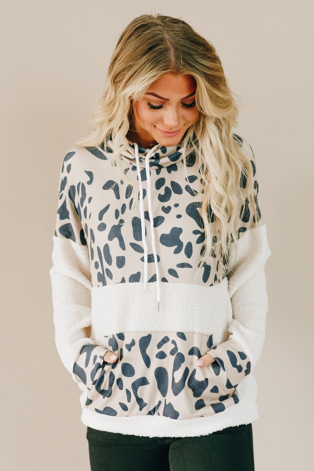Cozy Spotted Leopard Pullover