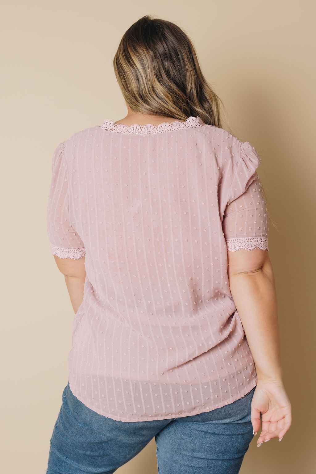 Plus Size - Flavia Lace Crochet Blouse